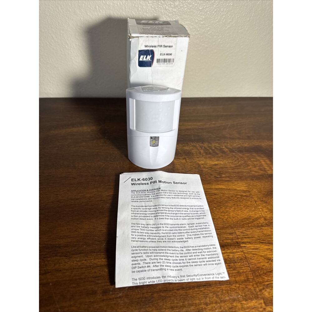 Elk ELK-6030, Wireless PIR Sensor, FAST SHIP